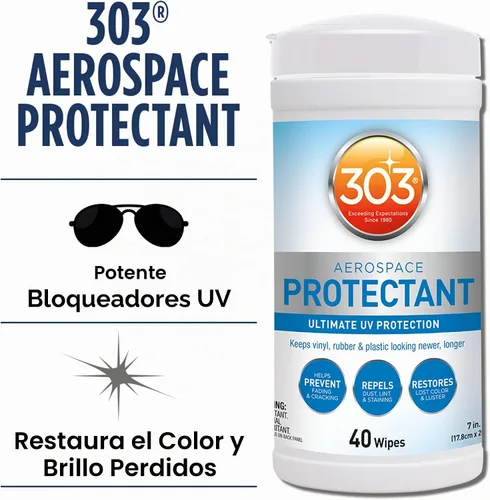 Vista 2 de Protector de vinilo 303 (30302) Protector UV en aerosol para vinilo, plástico, caucho, fibra de vidrio, y más