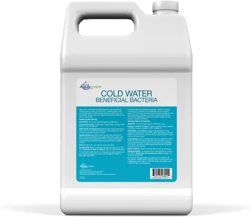 Vista 3 de Aquascape Bacterias beneficiosas de agua fría para estanques, 1 galón / 3.78 L – Mantiene el agua limpia y clara en temperaturas más frías – Seguro