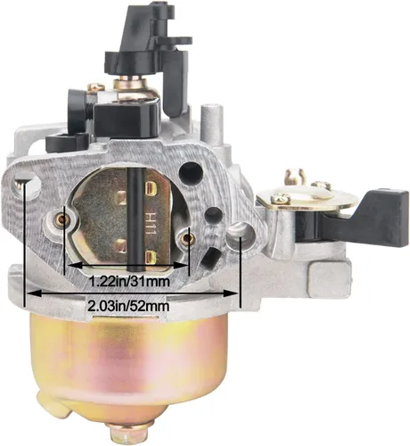 Vista 2 de Carburador GX390 GX340 compatible con Honda GX340 GX360 GX390 11HP 13HP generador de motor cortacésped motor carburador sustituye a 16100-ZF6-V01