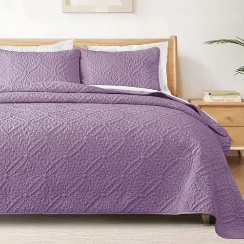 Vista 16 de Exclusivo Mezcla Juego de Edredón Individual, Cubrecamas Ligeras y Suaves con 1 Funda de Almohada, Edredones Modernos de Color Azul Aguamarina
