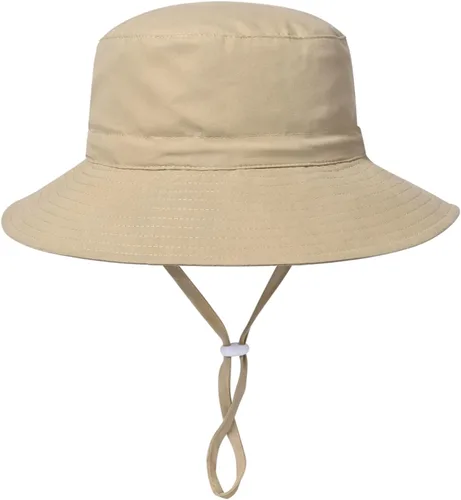 Vista 3 de Sombrero de sol de ala ancha para mujer, sombrero plegable de verano con protección UV para mujeres y niñas Caqui