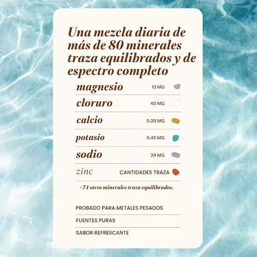 Vista 3 de MAYU - Gotas minerales traza, más de 80 minerales iónicos para agua, 1 oz Cero metales pesados detectables, de gran sabor, con magnesio, potasio