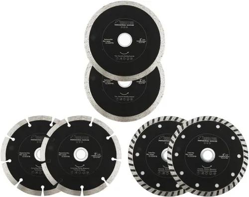 Vista 13 de SHDIATOOL Kit de discos de corte de hojas de sierra de diamante de 4 pulgadas para rueda de corte segmentada de azulejos de porcelana 7/8 "o 5/8