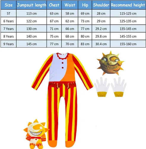 Vista 2 de wrigcddy Disfraz de oso de Halloween para niños, disfraz de cosplay con máscara de monstruo
