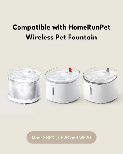 Vista 3 de Homerunpet Filtros de fuente para mascotas de repuesto para bombas inalámbricas Fuente de agua para gatos Dispensador de agua para perros