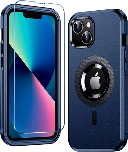 Vista 8 de Funda magnética para iPhone 13, compatible con MagSafe, protección contra caídas de grado militar, antideslizante, a prueba de golpes de 13 pies