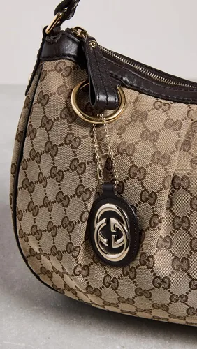 Vista 4 de Gucci Lona para mujer Pre-Loved Sukey Hobo Gg