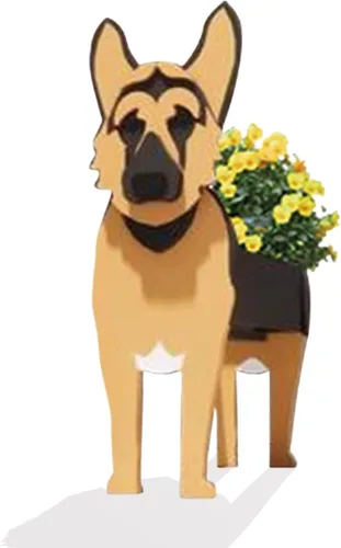 Vista 41 de Macetero de flores para perros, regalos para mujeres, bonitas macetas de PVC para perros, macetas para interiores y exteriores, maceta de jardín