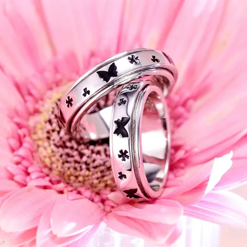 Vista 6 de LEXLUNE Animal Ring Fidget Ring Spinner Ring for Anxiety Women Men Girlfriend Daughter Teen Girl Real S925 Sterling Silver Band Ring
