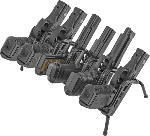 Vista 12 de BOOMSTICK Estante de montaje en pared para pistola con revestimiento de vinilo negro