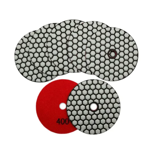Vista 13 de SHDIATOOL Almohadillas de pulido de diamante seco de 4 pulgadas, grano 50, almohadillas de lijado de diamante, almohadillas de pulido para granito