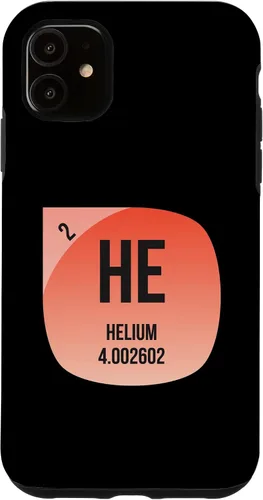 Vista 6 de Funda de helio para iPhone 12 mini elemento químico