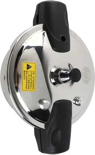 Vista 6 de Yctze Mini olla a presión de acero inoxidable, 1.8L, a prueba de explosiones, detección automática de presión, tapa de bloqueo