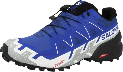Vista 4 de Salomon Speedcross 6 GTX para hombre (azul náuticonegroblanco, sistema de tallas de calzado, adulto, hombre, numérico, mediano, numérico_13), Azul
