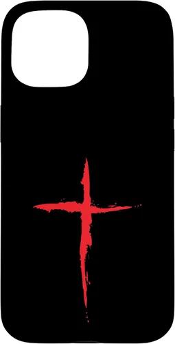 Vista 6 de Funda con Crucifijo de Símbolo Religioso de la Cruz Roja Sangre para iPhone 16