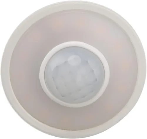 Vista 8 de Bombilla LED GU10 con sensor de movimiento, inducción humana infrarroja, 5 W, 500 lúmenes, luz cálida 3000 K, para techo, pasillo, porche