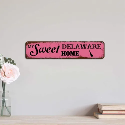 Vista 5 de Letrero de metal con texto en inglés «My Sweet Home Montana», «My Sweet Home Montana», señales de carretera, vintage, retro, novedoso, letrero