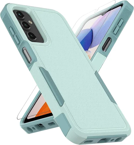 Vista 14 de Funda para Samsung Galaxy A15 5G: Funda protectora de doble capa resistente de servicio pesado para teléfono celular a prueba de golpes rugosa