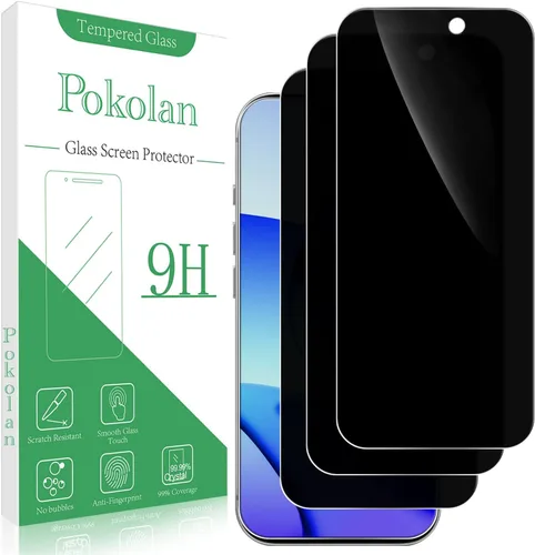 Vista 22 de Pokolan Protector de pantalla de privacidad diseñado para iPhone 11 Pro Max Negro