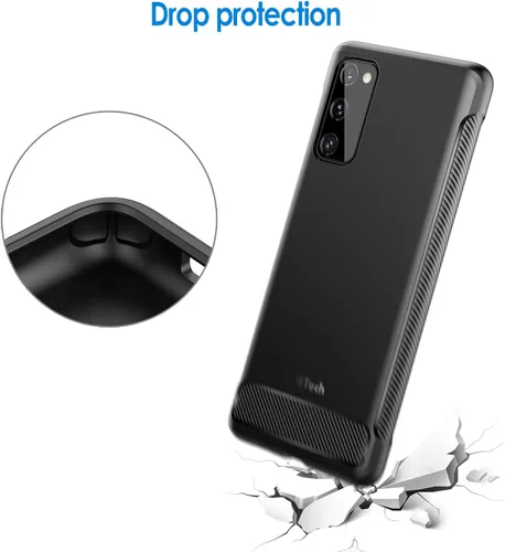Vista 5 de JETech Funda delgada para Samsung Galaxy S20 FE, color negro