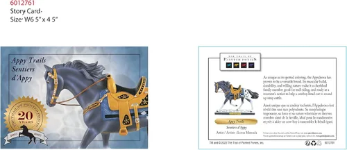Vista 4 de Enesco The Trail of Painted Ponies Appy Trails Figurilla, 7.4 pulgadas, multicolor
