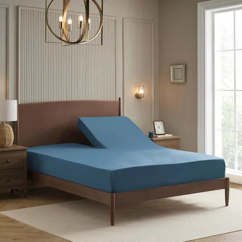 Vista 84 de Juego de sábanas extrasuaves de tamaño individual, ropa de cama transpirable y lujosa con correas elásticas integradas para las esquinas, colección