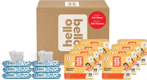 Vista 20 de Hello Bello Premium Pañales para bebé talla 6 68 unidades de pañales desechables, extra absorbentes, hipoalergénicos y ecológicos con ajuste