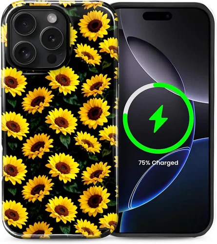 Vista 85 de Funda Compatible con iPhone 13/14 [Compatible con MagSafe] Protección de Doble Capa de Cáscara Dura Híbrida, Funda Magnética Protectora a Prueba