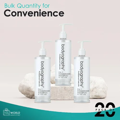 Vista 7 de World Amenities - Bodyography Blanc Champú y Acondicionador 2 en 1 - Limpieza y Acondicionamiento del Cabello para Mujeres y Hombres