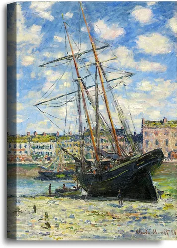 Vista 91 de A&T ARTWORK A Brisk Breeze por Willem van de velde Reproducciones de pintura de velero, impresiones en lienzo giclée para decoración del hogar, 20 x