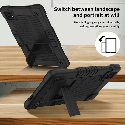 Vista 2 de Funda para T-Mobile Revvl Tab 5G, para Revvl Tab 5G, funda resistente a prueba de golpes con correa de pie para T-Mobile Revvl Tab 5G 2023 lanzado