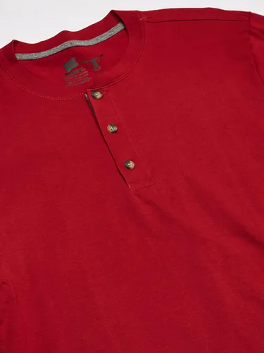 Vista 2 de Hanes Beefy-T Henley - Manga larga
