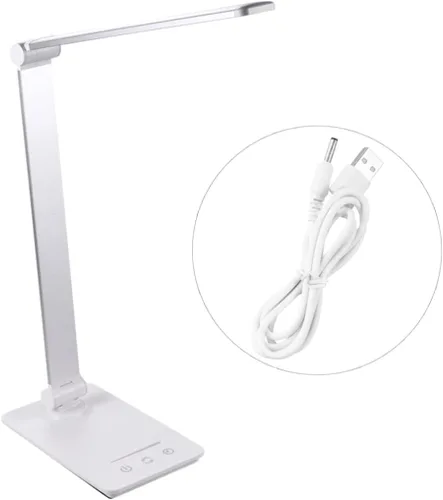 Vista 3 de Uonlytech Lámpara LED de escritorio para ojos con control táctil recargable, modos de brillo, diseño para el hogar, oficina, dormitorio, lectura