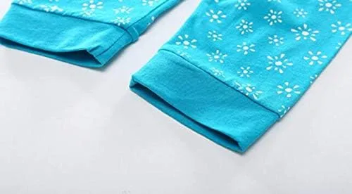 Vista 5 de Pijama Elsa de manga larga para niñas pequeñas, color rosa, pijama de algodón para niños, Rosado