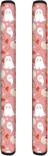 Vista 31 de 2 fundas para manijas de refrigerador, decoración otoñal, hojas de arce, fundas para manijas de puerta de nevera, lavables a máquina, microondas