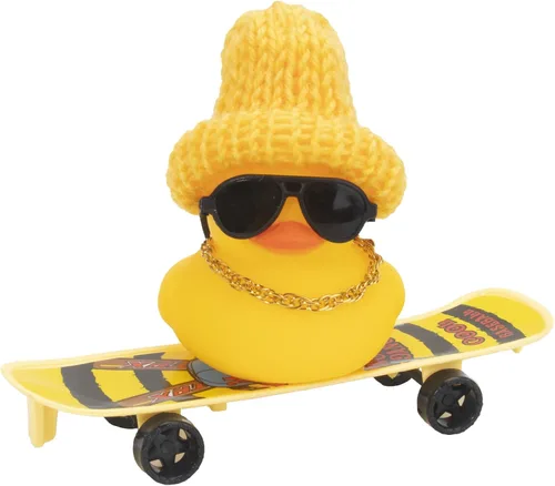 Vista 12 de wonuu Adorno de pato de goma para salpicadero de automóvil, accesorios de decoración para tablero de automóvil, accesorios de decoración con mini