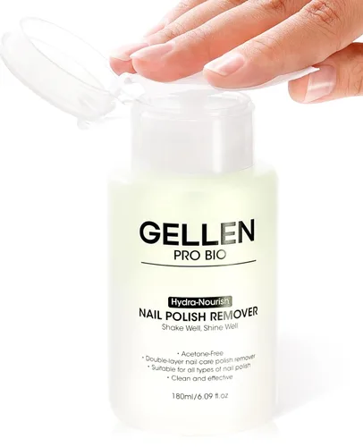 Vista 10 de Gellen Removedor de esmalte de uñas, sin acetona, para esmalte de uñas