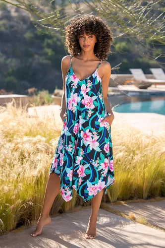 Vista 2 de La Blanca Vestido midi para cubrir el traje de baño para mujer