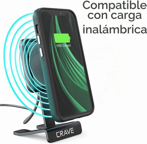 Vista 6 de Crave Funda para iPhone 12 mini, funda de protección dual para iPhone 12 mini (5.4 pulgadas) - Verde bosque