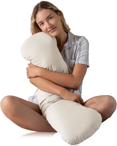 Vista 13 de SleepCloud Almohada corporal con peso de 6.5 libras, cubierta de Tencel