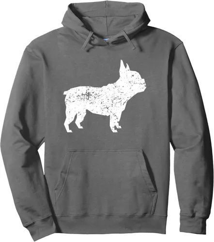 Vista 6 de Sudadera con capucha con diseño de Bulldog Francés, Negro, S