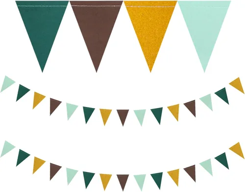 Vista 15 de Decoraciones de fiesta plateadas, negras y doradas, 2 banderines de papel para hombres, cumpleaños, Año Nuevo, jubilación, graduación, aniversario