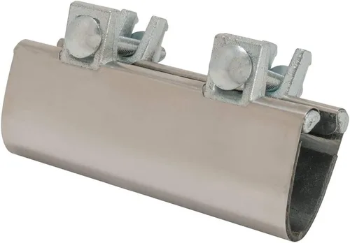 Vista 4 de Eastman Abrazadera de reparación de tubería de 6 pulgadas, conexión IPS de 1 pulgada, acero inoxidable, 45192