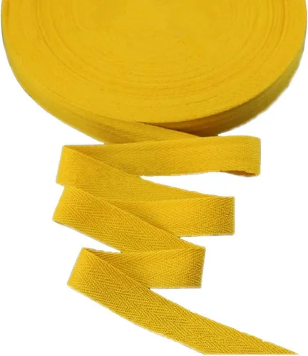 Vista 37 de Cinta de algodón de 50 yardas de ancho de 3/4 pulgadas de ancho, cinta de sarga de tela de espiga para encuadernación al sesgo, envoltura
