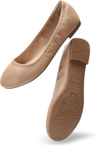 Vista 4 de DREAM PAIRS Zapatos planos para caminar de bailarina Sole-Happy para mujer