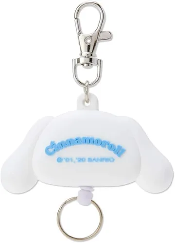 Vista 2 de Sanrio Llavero de carrete facial Hello Kitty, Blanco