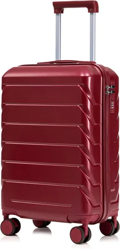 Vista 107 de Merax 3 piezas expandible ABS Hardshell equipaje Sets Spinner Wheel Maleta TSA Lock Suit Case, Apertura frontal negra, Juego de 2 piezas, Maleta