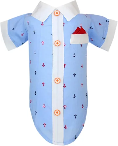 Vista 21 de Parisian Pet Camisa para perro de Amazonia - Ropa de algodón para perros pequeños - Elegante traje tropical para perros - Ropa ligera y suave