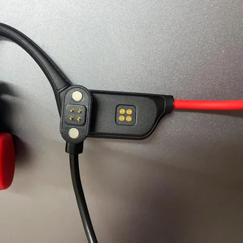 Vista 4 de Cable de carga magnético de repuesto para auriculares de conducción ósea, cable de carga USB para auriculares de conducción ósea de interfaz de 4