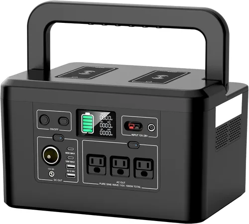 Vista 10 de powkey Estación de energía portátil de 350 W, batería de litio de reserva de 260 Wh/70,000 mAh, banco de energía de onda sinusoidal pura de 110 V